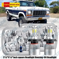 Pair for Ford F150 F250 F350 1978-1986 7x6 5x7 inch LED Headlights Hi-Lo beam A 