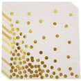 thumbnail image 2 of Gold Dot Cocktail Napkins (50 Pack)3-Ply Paper Napkins with Gold Foil, 2 of 8