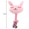 thumbnail image 2 of Dog Squeaky Toy Cartoon: Plush Funny Dog Rope Toy Puppy Teething Toy Pet Tug Toy, 2 of 10