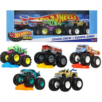 Hot Wheels Monster Trucks Crash Crew, 5-Pack of 1:64 Scale Toy Trucks