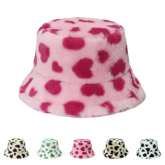 Eltusu Women Fleece Hat, Comfy Cotton Warm Windproof Winter Hat Pink Size Free Size