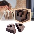 thumbnail image 4 of Rompecabezas de madera 3D Yuxing cubo de 54 piezas en forma de T juguete educativo para niños y adultos, 4 of 5
