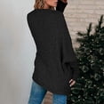 thumbnail image 2 of Fuzzy Knit Sweaters Womens Solid Color Oversized Cardigan Pocket Long Sleeve Coats Open Front Sweater, 2 of 4