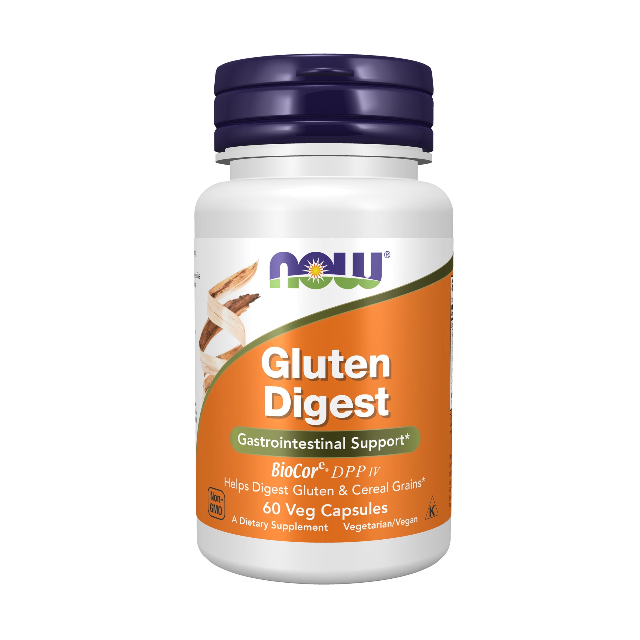 (2 pack) NOW Supplements, Gluten Digest with BioCore®DPP IV, Gastrointestinal Support*, 60 Veg Capsules