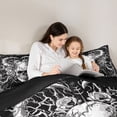 thumbnail image 5 of Castle Fairy Gothic Skull Full Size Comforter Sets,Vintage Rose Bedding Sets, 5 of 8