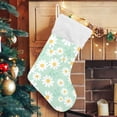 thumbnail image 5 of Coolnut Christmas Stocking Personalized Daisy Large Candy Stocking Hanging Gift Xmas Stockings Decoration 2PCS for Family Holiday Party Ornaments Decor Fireplace, 5 of 7