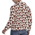 thumbnail image 6 of Cauagu A Rooster With Chickens for Men's Pullover Hooded Sweatshirt Athletic Casual Hoodie Aautumn Hoodie Sweatshirt for Men Pullover Casual Hooded Sweatshirt-X-Large, 6 of 7