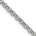 thumbnail image 1 of Collier Pendentif Chaîne Rolo en Acier Inoxydable 3.9mm 18 Pouces Charme, 1 of 7