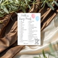 thumbnail image 4 of GENDER REVEAL Party Game — CARTOON PARENT MATCH Game — Pack of 25 — Elephant Pink or Blue Baby Shower Game, Match Famous Cartoon Parents Co-ed Fun Shower Activity, Star Kids Match Game G510-DPM, 4 of 9
