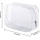 thumbnail image 2 of 6 Pack Clear Toiletry Carry Pouch With Zipper Portable Plastic Waterproof Cosmetic Bag Tsa Approved For Vacation Travel Bathroom And Organizing (a), 2 of 3