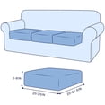 thumbnail image 2 of Dowbom Stretch Couch Cushion Cover Spandex Cushion Cover Soft Slipcover for Settee Sofa Seat, 2 of 7