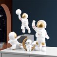 thumbnail image 3 of xiaxaixu Space Man Shaped Resin Statue, Non-slip Free-standing DIY Sculpture, 3 of 9