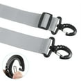 thumbnail image 4 of Uxcell 100cmx3.8cm Ski Carrier Strap, 2 Pack Snowboard Boot Carrying Strap Light Gray, 4 of 7