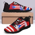 thumbnail image 4 of Puerto Rico Shoes Men Women Running Tennis Shoes Breathable Casual Puerto Rico Flag Sneakers Black Size 8, 4 of 5