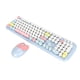 thumbnail image 1 of Teclado y ratón diseño ergonómico Lindo teclado ratón color azul claro mezclado para niña para juegos para dormitorio ANGGREK Otros, 1 of 8