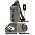 thumbnail image 5 of TOPRenddon Men's Sling Bag Crossbody Backpack | Lightweight Chest Shoulder Pack | Waterproof Daypack with Earphone Hole for Hiking Gym Travel EDC, 5 of 6