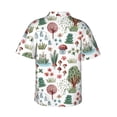thumbnail image 3 of Daiia Frog and Forest Plants Hawaiian Shirt for Men Gentle Cotton Regular Short Sleeve Casual-Medium, 3 of 9