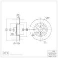 thumbnail image 4 of Dynamic Friction Disques de Frein Arrière Revêtus GEOSPEC 604-11028 (1) pour Land Rover Range Rover Evoque 2016-2019, 4 of 4
