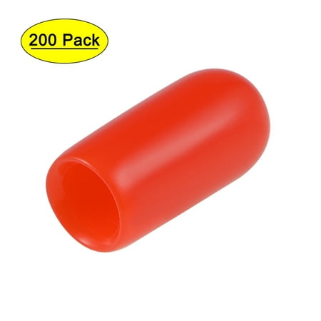 

Uxcell 5mm ID Red Screw Thread Protectors Vinyl End Caps 200 Pack