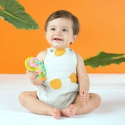 Bright Starts Grab and Spin Baby Rattle and BPA-Free Teether Toy, Ages 3 Months+