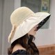 thumbnail image 4 of Women's Foldable Floppy Hat, Fashion Bow Wide Brim Sun Protection Hats, Summer Uv Protection Cap Travel Outdoor Beach Visor Caps, 4 of 4