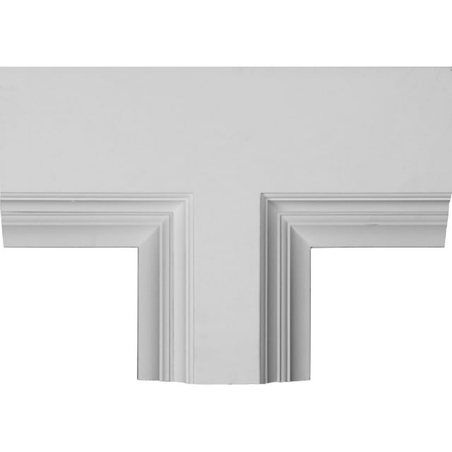 Ekena Millwork CC08PTE04X14X20DE 14"W x 4"P x 20"L Perimeter Tee for 8" Deluxe Coffered Ceiling System (Kit)