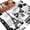 Black White, variant on Eiffel Tower Area Rugs 5'x8', Washable Small Throw Rugs for Classroom Bedroom, Vintage France Romantic European Paris City Art Indoor Outdoor Rug Non-Slip Low Pile Carpet Runner Reversible Floor Mats
