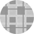 thumbnail image 1 of Ahgly Company Machine Washable Indoor Round Transitional Gunmetal Gray Area Rugs, 4' Round, 1 of 7