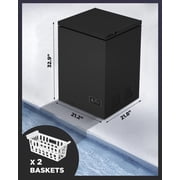 ADT Low temperature Chest Freezer 3.5 Cubic Feet Free-Standing Top Door Freezers 14℉ to -40℉