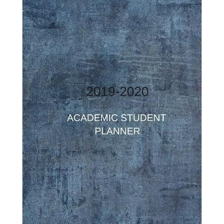 2019-2020 Academic Student Planner: A Cool Grey Ash Chalk Dated Weekly and Monthly College, High, Middle School 18 Months Calendar Planner, Organizer, Paperback