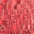 thumbnail image 1 of Ahgly Company Indoor Square Patchwork Red Transitional Area Rugs, 5' Square, 1 of 4