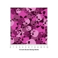thumbnail image 4 of Rwraps Skull and Bones Magenta Calvaria Matte Vinyl Film Wrap 59in x 3ft Vinyl Vehicle Car Film, 4 of 9