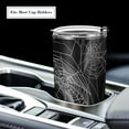 thumbnail image 5 of Halloween Tumbler Spiders Web White Insulated Coffee Cup Back to School Beverage Container Office Travel Mug with Straw and Lid 20oz Holiday Gift Day of The Dead Present, 5 of 5