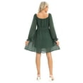 thumbnail image 6 of Newway Wave Point Dress Lantern Sleeve Dress Dress with Flounces Show Thin Small and Pure and Fresh Collect Waist The Collar, 6 of 8