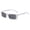White, variant on Unisex Square Sunglasses, Trendy Flat Top Sun Glasses for Men Women, UV Protection Lightweight Eyewear for Outdoor, Black, One Size