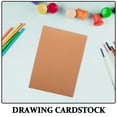thumbnail image 3 of Phenofice 50Pcs Cardstock Paper Brown Sturdy Material for DIY Crafting Drawing and Scrapbook Use, 3 of 6