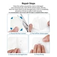 thumbnail image 4 of TPU Waterproof Repair Patches for Tents and Inflatables, Clear Self-Adhesive Patch Kit for Rain Gear, Air Mattresses, and Bags, 4" x 4" Square, 20-Pack, 4 of 10