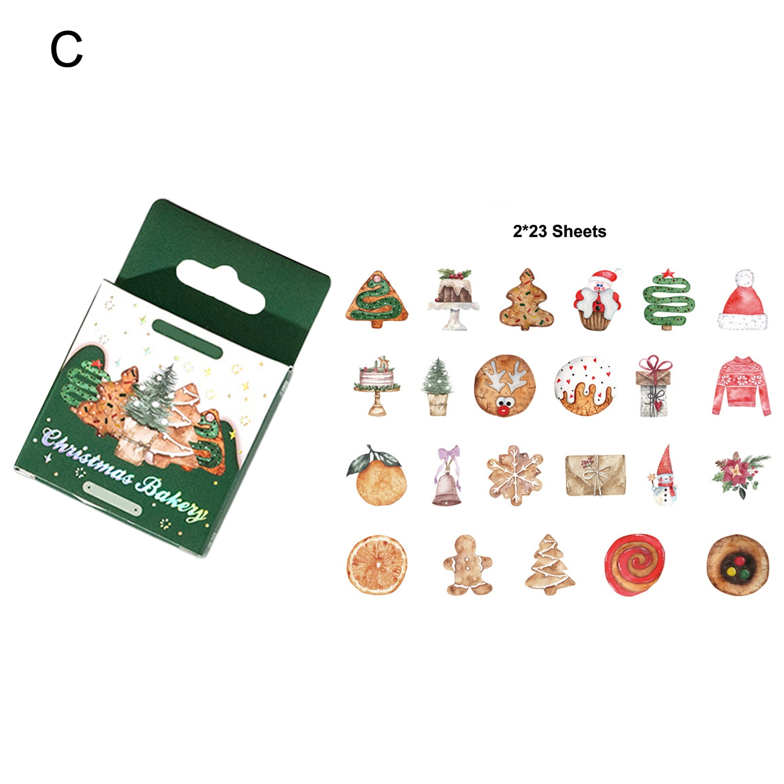 DISHAN Christmas Gift Stickers 1 Box DIY Attractive Unique DIY Self