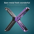 thumbnail image 4 of Compatible with Samsung Galaxy Z Flip 4 Case Plating Frame Electroplate Clear Luxury Elegant Case Camera Protector Soft TPU Shockproof Protective 3 PCS Anti-Skid Galaxy Z Flip 4 Case -Purple, 4 of 12