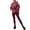 Hot Pink 1, variant on hotojiny Women 2 Piece Outfits Oversized Hoodie Long Sleeve Pullover with Ribbed Leggings Matching Workout Sets