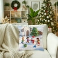 thumbnail image 5 of 17.7x17.7 in Christmas Cushion, Christmas Decorative Pillow Covers, Holiday Pillow Covers, Festival Ambiance Decorative Pillowcase for Sofa Couch Living Room Seasonal Home Decor, Lazyguy, V, 5 of 6