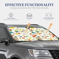 thumbnail image 4 of Saiise Summer Animal for Foldable Car Sun Shades (2-Pack) Offer Sun Protection with an Easy-fold Design for Convenient Windshield Shading-Small, 4 of 6