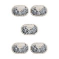 thumbnail image 1 of Youkk Bathroom Rugs Water Absorbent Floor Bath Mat Carpet Planter Oval 40x60cm 5Set, 1 of 6