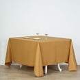 thumbnail image 6 of BalsaCircle Christmas Holidays 10 Pieces 90" x 90" Gold Square Polyester Tablecloths Linen, 6 of 8