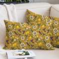 thumbnail image 2 of Orange Yellow Lemon Birds Throw Pillow Cover 20 x 36 Inch Decorative Pillow Cover Summer Botanical Tropical Lumbar Pillowcase Seasonal Rectangle Cushion Case for Couch Sofa Bed Living Room, 2 of 9