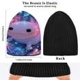 thumbnail image 4 of BZSMCE Winter Beanie Hats Warm Cozy Cap Axolotl in Sparkle Pattern, 4 of 7
