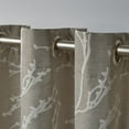 thumbnail image 4 of Exclusive Home Kilberry Woven Room Darkening Blackout Grommet Top Curtain Panel Pair, 52"x63", Natural, 4 of 6