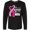 AB-Black, variant on Inktastic Breast Cancer Awareness I Support My Wife with Pink Ribbon Long Sleeve T-Shirt