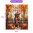 thumbnail image 5 of Happy Thanksgiving Rottweiler Give Thanks Fall Beanie Scarf Welcome Shower Curtain Rottie Dog Lover Gifts Idea Waterproof Bathroom Bathtub Curtain - 00020, 5 of 5