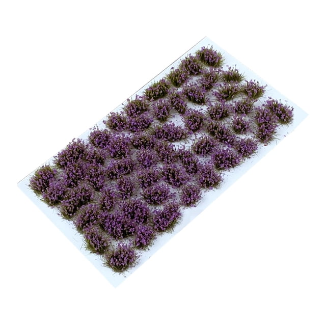 Abbracc DIY Miniature Flower Cluster Flower Vegetation groups Diorama Layout for Scenery violet